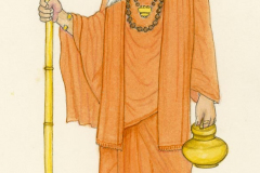 Gurudeva standing with trisula