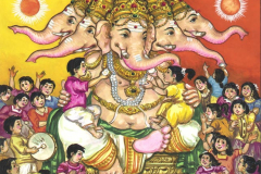 Happy Pancha Ganapati with children