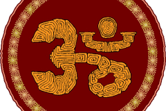 Red and Gold Om Red and Gold Om