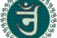 Unusual green Om