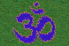 Fluoroscent Blue Om