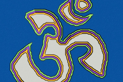 cobalt blue Om
