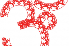 Red Rangoli Aum