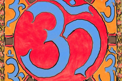saffron and Blue Om