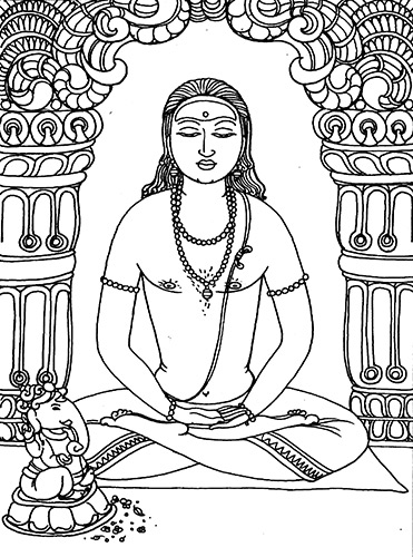 Loving Ganesha: Man Meditating to Ganesha