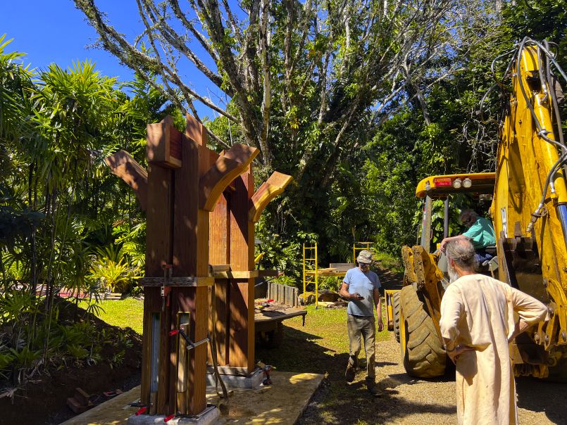 Granite Bell Tower Installation - Part 1